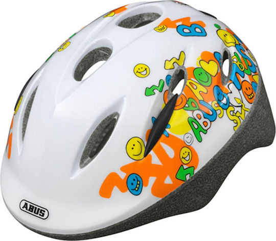 Abus Smooty Kids' Helmet for City Bike Smiley White