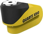 Oxford Quartz XD10 Κλειδαριά Δισκόφρενου Μοτοσυκλέτας με Διάμετρο Πείρου 10mm Κίτρινο Χρώμα