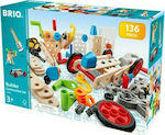 Brio Toys Wooden Construction Toy Builder Construction Set 135τμχ