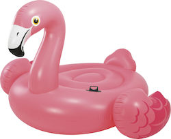 Intex Mega Island Φουσκωτό Ride On Θαλάσσης Flamingo με Χειρολαβές σε Ροζ Χρώμα 218cm