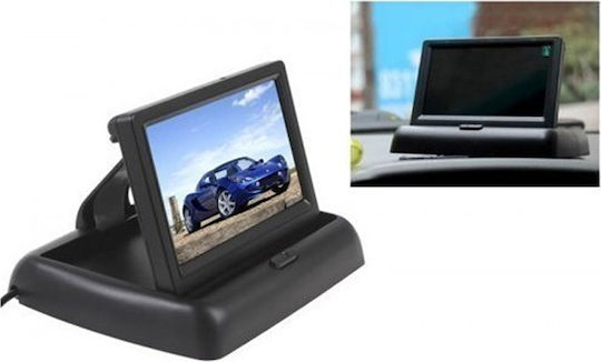 4.3" Car Screen Αναδιπλούμενη for Dashboard Universal