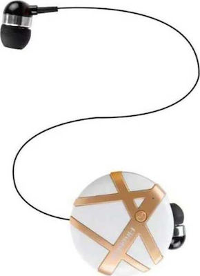 Fineblue FD-55 In-ear Bluetooth Handsfree Cască White / Gold