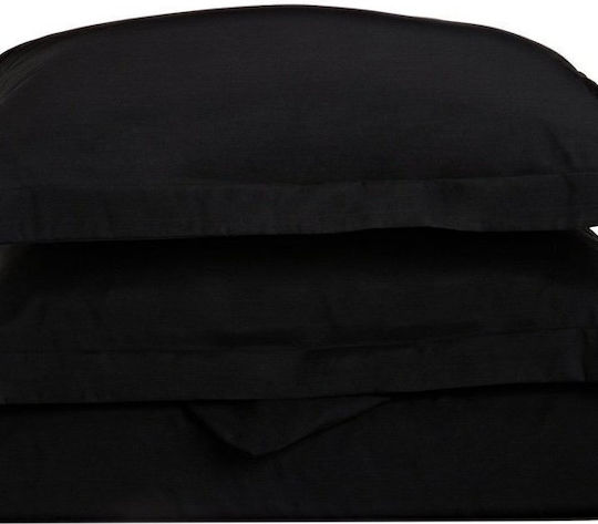 Anna Riska Luxury Σετ Μαξιλαροθήκες Oxford 11 Black 50x70εκ.