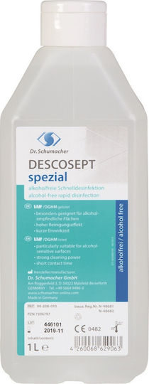 Dr. Schumacher Descosept AF Επαγγελματικό Καθαριστικό Υγρό Γενικής Χρήσης με Απολυμαντική Δράση 1lt