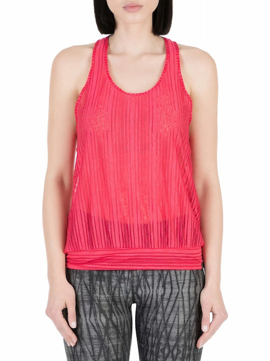 Saucony Breeze Tank Women's Athletic Blouse Sleeveless Fuchsia