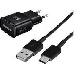 Samsung Ladegerät mit USB-A Anschluss und Kabel...
