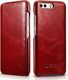 iCarer Vintage Curved Edge Book Δερματίνης Κόκκινο (Huawei P10)