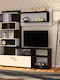 Jasmin Living Room TV Unit Wenge / Λευκό L170xW41.5xH170cm