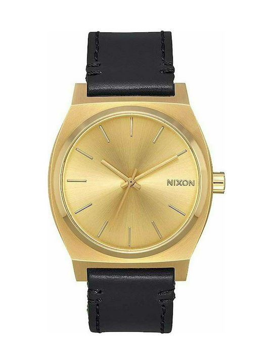 Nixon Watch Battery with Black Leather Strap A1137-2591-00