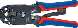 Knipex Crimping Pliers Network RJ45 RJ10 with Stripper and Ratchet Mechanism 97 51 12 SB Knipex Crimping Pliers Network RJ45 RJ10 with Stripper and Ratchet Mechanism 97 51 12 SB