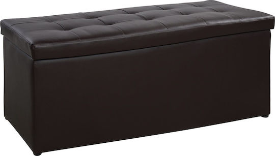 Ταμπουρέ με Αποθηκευτικό Χώρο Triscube Καφέ 121x51.5x50εκ.
