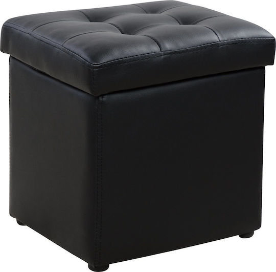 Scaun Camera de zi Cu spațiu de depozitare Cube Negru 36.5x36.5x36buc