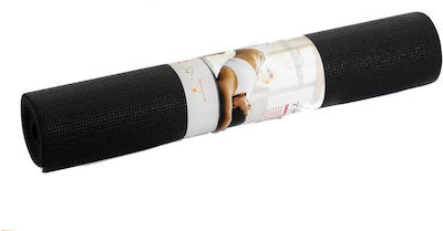 Amila Fitnessmatte Yoga/Pilates Schwarz (173x61x0.4cm)