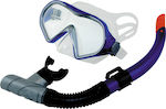 Unigreen Silicone Diving Mask Set with Respirator 61517 Gobby Set Μπλε Blue