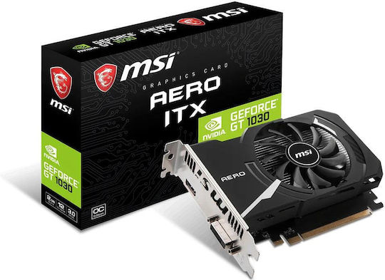MSI GeForce GT 1030 2GB GDDR5 Κάρτα Γραφικών