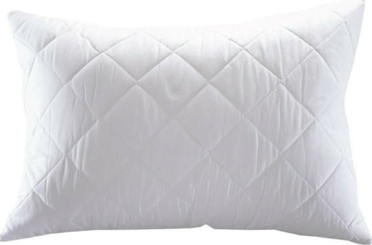 Viopros Quilted Pillow Protector Set Quilted White 50x70cm.