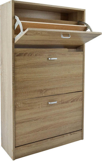 Ξύλινη με 3 Ράφια Μπεζ 63x24x115cm 745531 Ξύλινη με 3 Ράφια Μπεζ 63x24x115cm 745531
