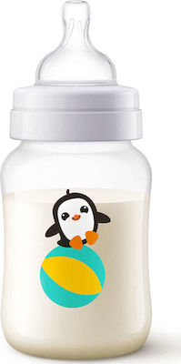 Philips Plastikflasche Classic Gegen Koliken mit Silikonsauger für 1+ Monate Pinguin 260ml 1Stück