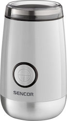 Sencor Ηλεκτρικός Μύλος Καφέ 150W με Χωρητικότητα 60gr Λευκός