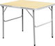 Unigreen Τραπέζι Αλουμινίου για Camping Πτυσσόμενο 80x60x60cm Καφέ