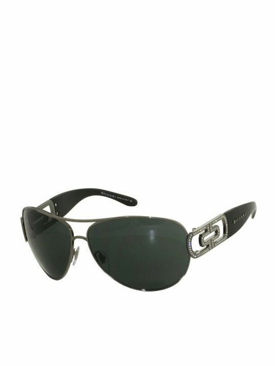 Bvlgari Women's Sunglasses with Black Plastic Frame and Black Lens