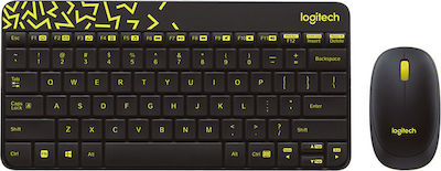 Logitech MK240 Nano Ασύρματο Σετ Πληκτρολόγιο & Ποντίκι Αγγλικό US