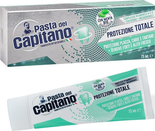 Pasta del Capitano Total Protection Toothpaste for Plaque & Cavities 75ml