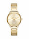 Michael Kors Portia Γυναικείο Ρολόι 36.5mm Χρονογράφος Μπαταρίας με Χρυσό Μεταλλικό Μπρασελέ