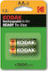 Kodak Rechargeable Battery AA Ni-MH 2600mAh 1.2V 2pcs