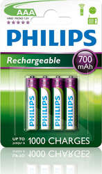 Philips Презареждащи батерии AAA Ni-MH 700mAh 1.2V 4бр