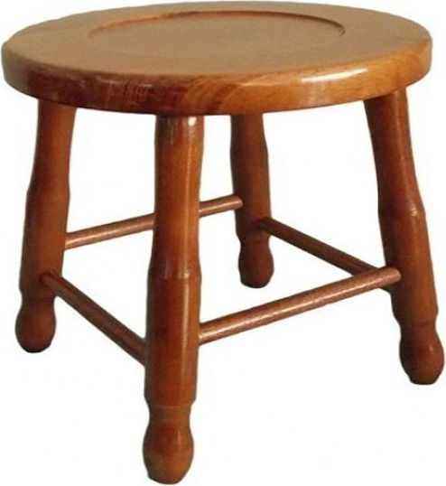 Footstool Brown 28x28x33cm