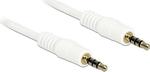 DeLock TRRS 3.5mm male - 3.5mm male Cable White 2m (83441)