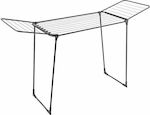 Metaltex Hydra Metallic Folding Floor Clothes Drying Rack with Hanging Length 18m