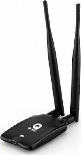 Q-Tech NETQ-822 Αντάπτορας Δικτύου USB με Ασύρματη Σύνδεση Wi-Fi 300Mbps και Αποσπώμενη Κεραία