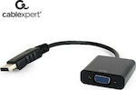 Cablexpert Konverter DisplayPort männlich zu VGA weiblich Schwarz (A-DPM-VGAF-02)