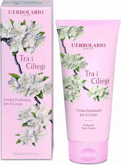 L' Erbolario Tra i Ciliegi Crema Moisturizing Cream Body with Aroma Coconut 200ml