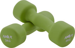 AMILA Dumbbell Set Round Neoprene 2 x 3kg AMILA Dumbbell Set Round Neoprene 2 x 3kg