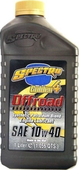 Spectro Golden 4 Offroad Teilsynthetisch Motorradöl für Viertaktmotoren 10W-40 1Es