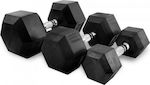 Power Force Rubber Hexagon Dumbbell 1 x 4.0kg