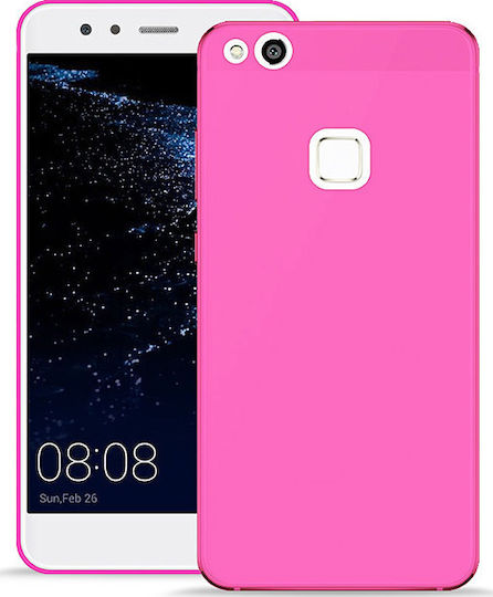 Puro 5.2 Umschlag Rückseite Silikon 0.3mm Rosa (Huawei P10 Lite)