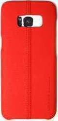Usams Joe Series Umschlag Rückseite Leder Rot (Galaxy S8)