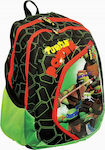 Gim Ninja Power Turtle Σχολική Τσάντα Πλάτης Δημοτικού Πολύχρωμη Μ30 x Π14 x Υ46.5cm