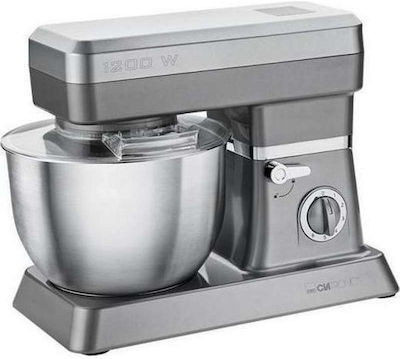 Clatronic KM 3630 Stand Mixer 1200W with Stainless Mixing Bowl 6.3lt Silver