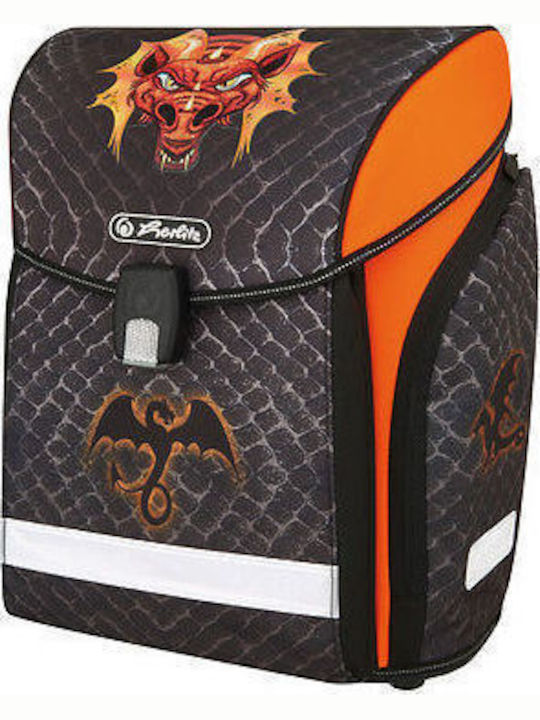 Herlitz Midi Dragon Schulranzen Rucksack Grundschule, Grundschule in Braun Farbe