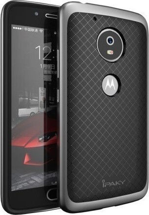 iPaky – Umschlag Rückseite Silikon Gray (Moto G5 Plus)