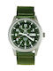 Seiko 5 Sports Automatic Watch with Fabric Strap Green