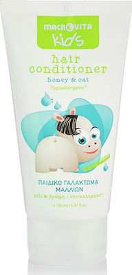 Macrovita Organic Hypoallergenic Kids Conditioner with Honey / Oat for Easy Combing in Cream Form 150ml