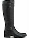 Geox Mendi St D Leder Damenstiefel Schwarz