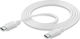 Cellular Line Cablu USB 2.0 USB-C Masculin - USB-C Alb 1.20m USBDATACUSBC-CW
