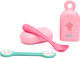 Suavinex Baby Set with Spoons made of Plastic in Case Pink 2pcs
